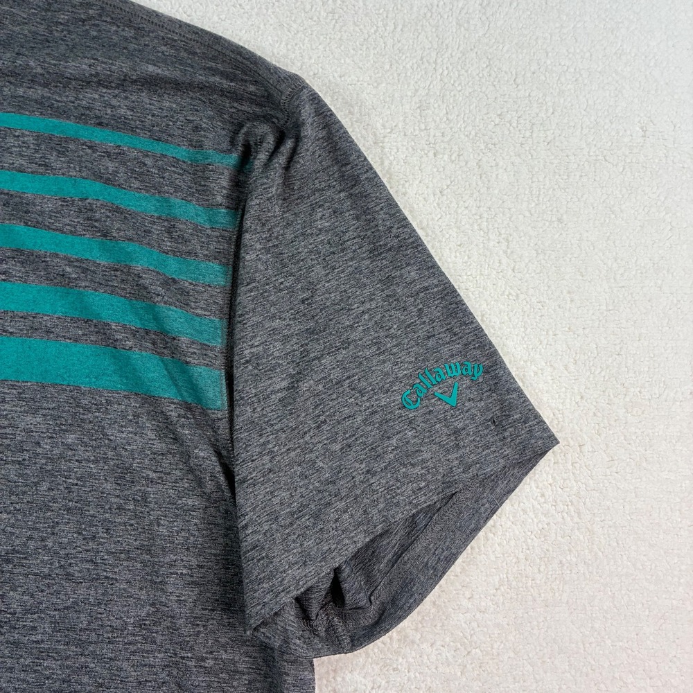 Callaway Opti-Dri Performance Golf Polo Shirt Mens 2XLT Gray Stretch Breathable‎ - Picture 4 of 7